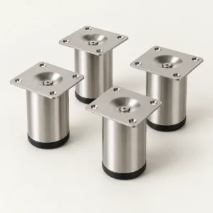 Metal cabinet feet